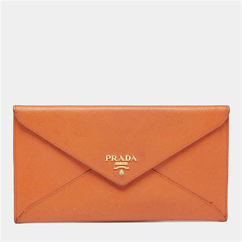 prada envelope leather wallet|authentic Prada wallet sale.